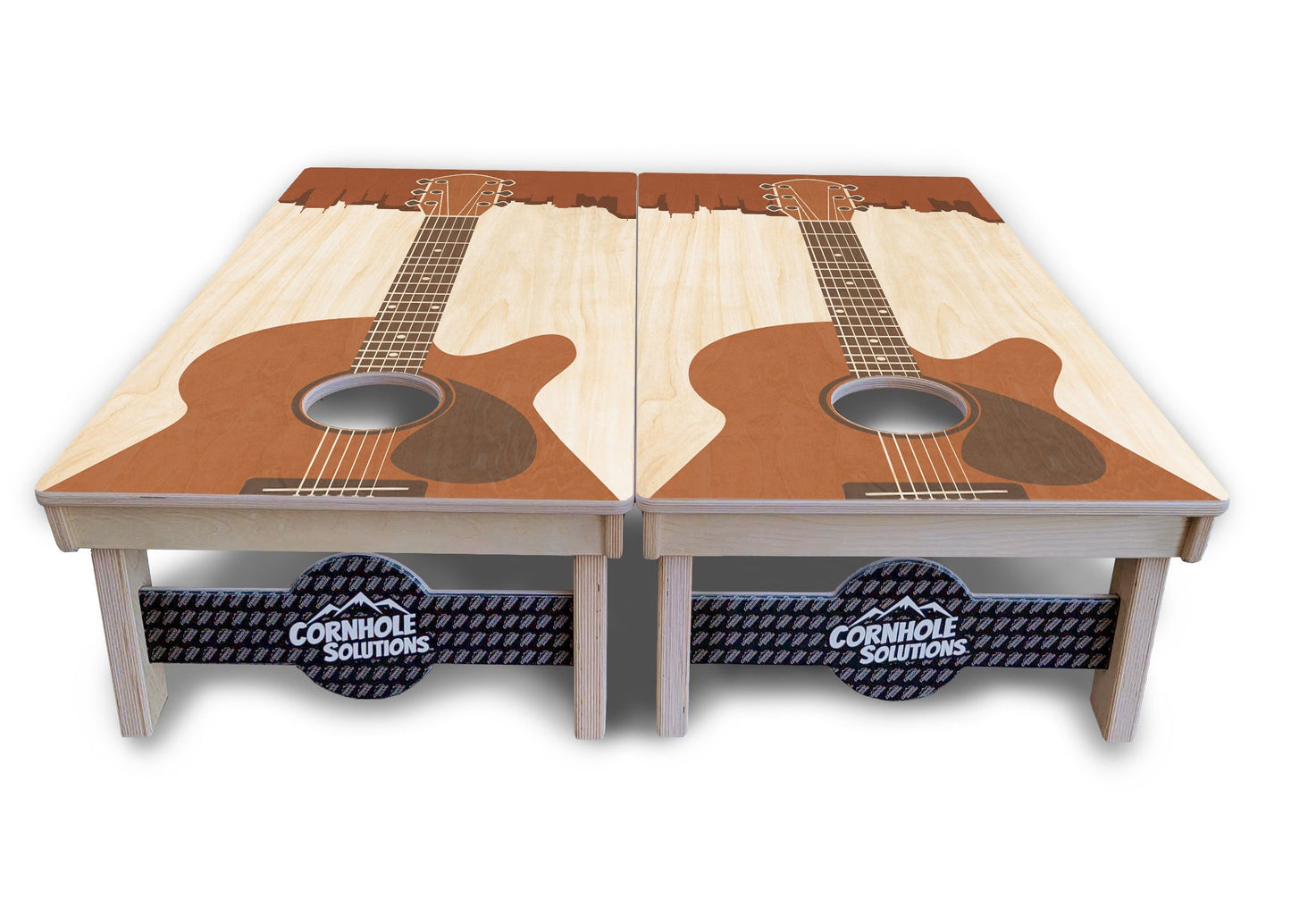 Guitar Design Cornhole Boards - Professional Tournament Series