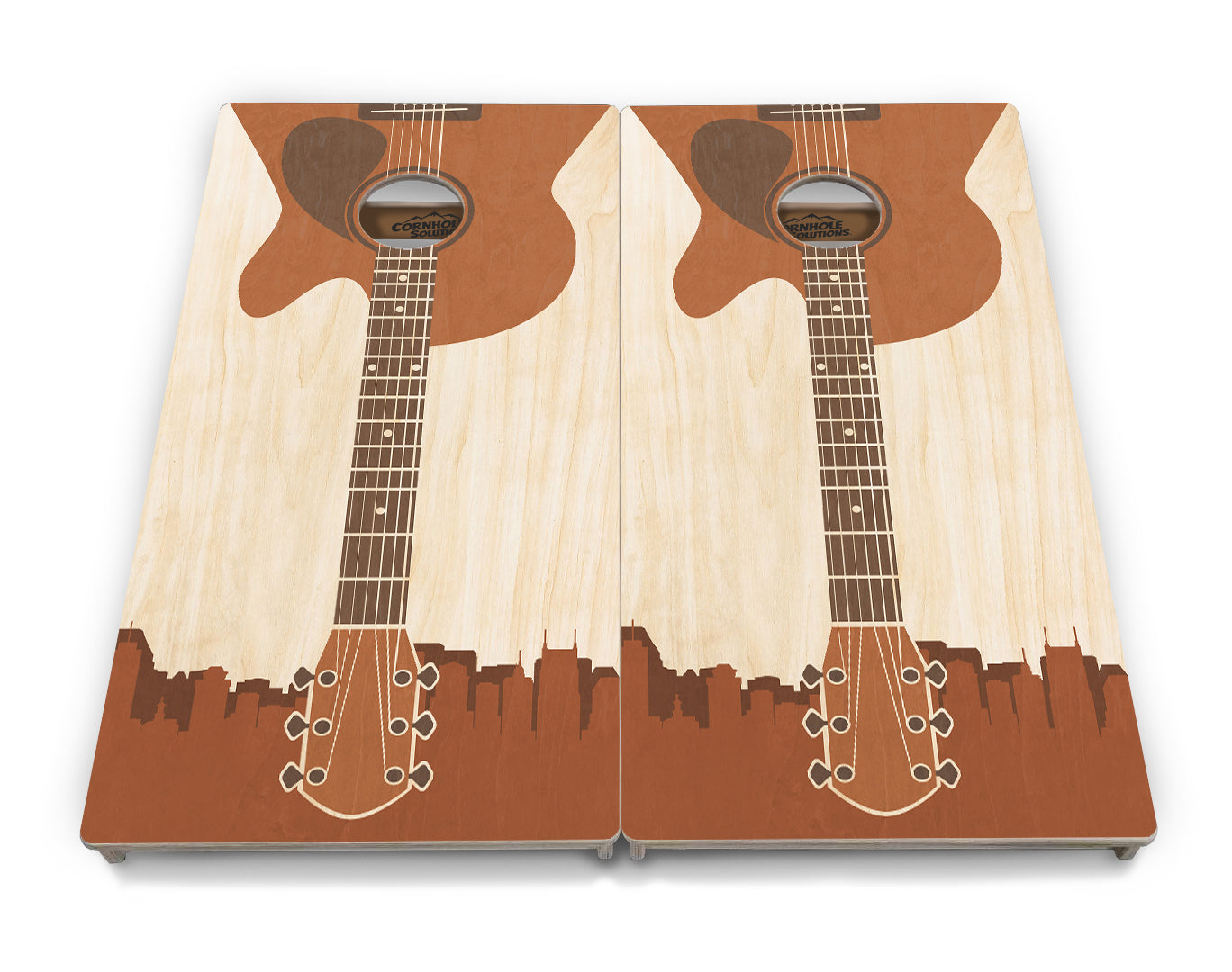 Guitar Design Cornhole Boards - Professional Tournament Series