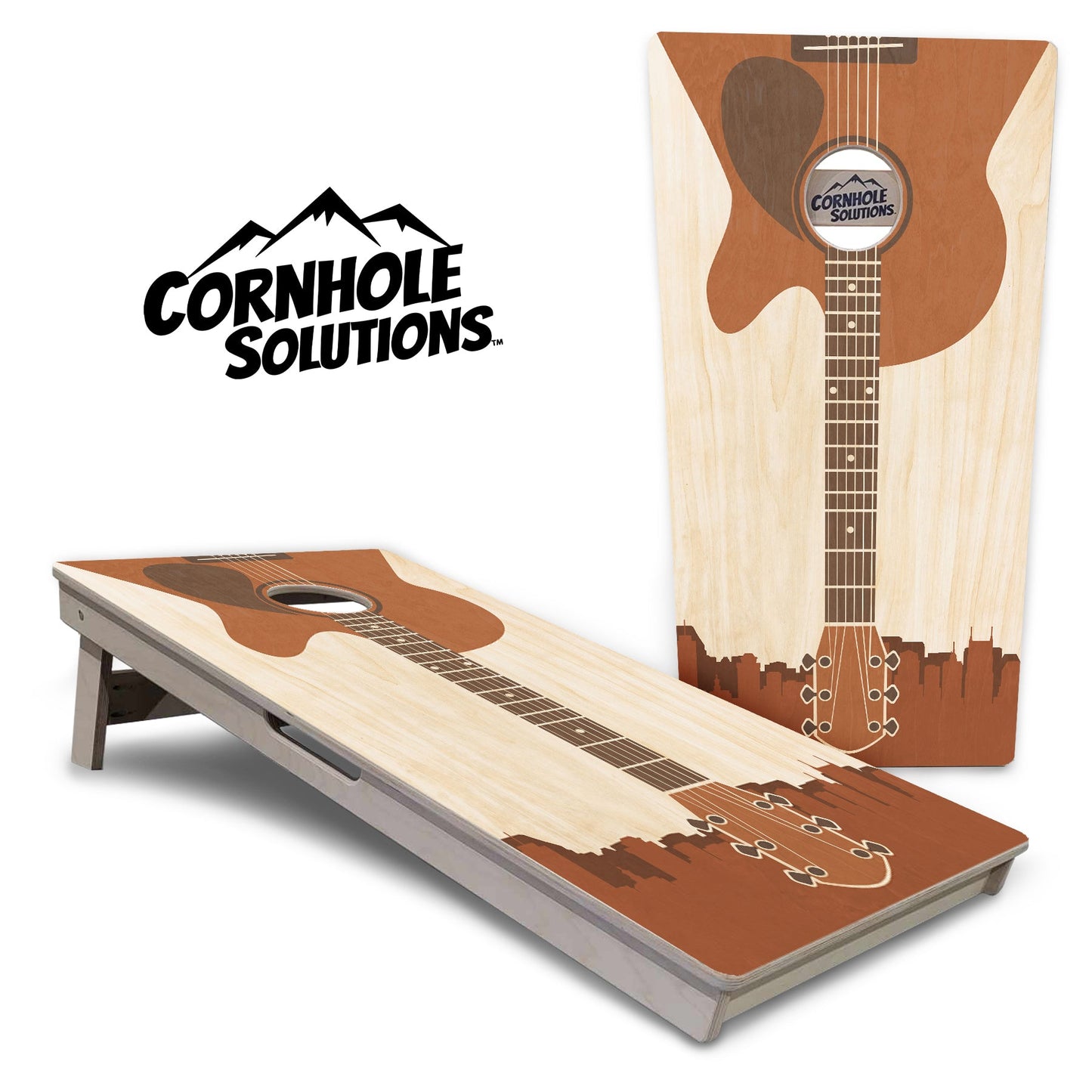 Guitar Design Cornhole Boards - Professional Tournament Series