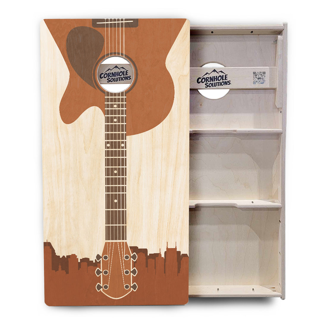 Guitar Design Cornhole Boards - Professional Tournament Series
