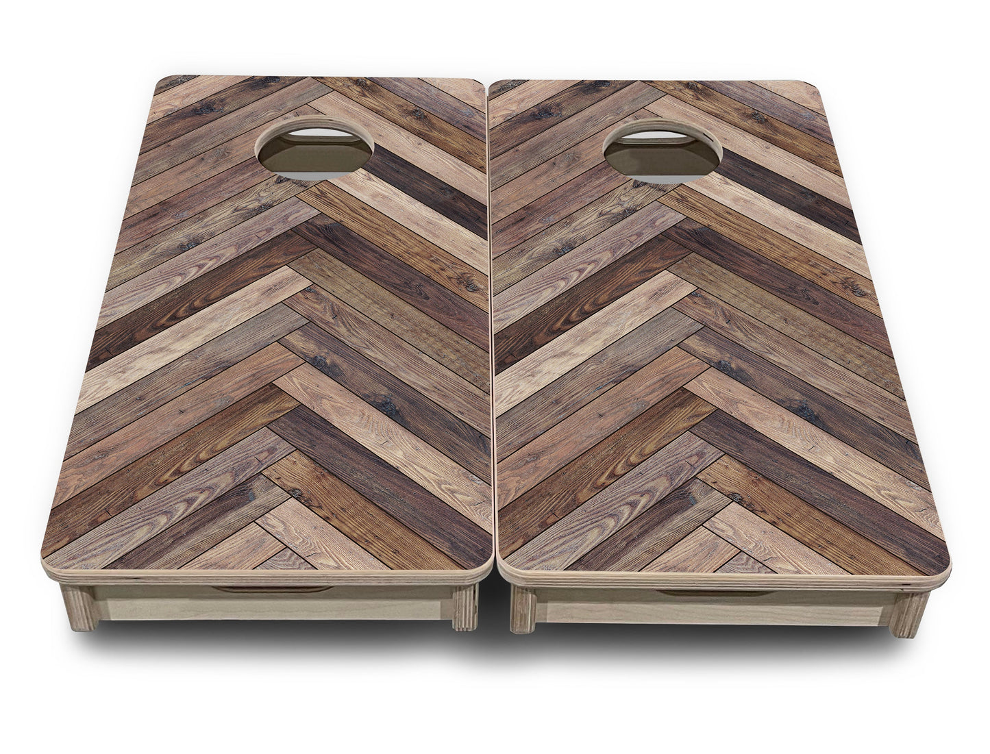 Mini Cornhole Boards - Herringbone Designs