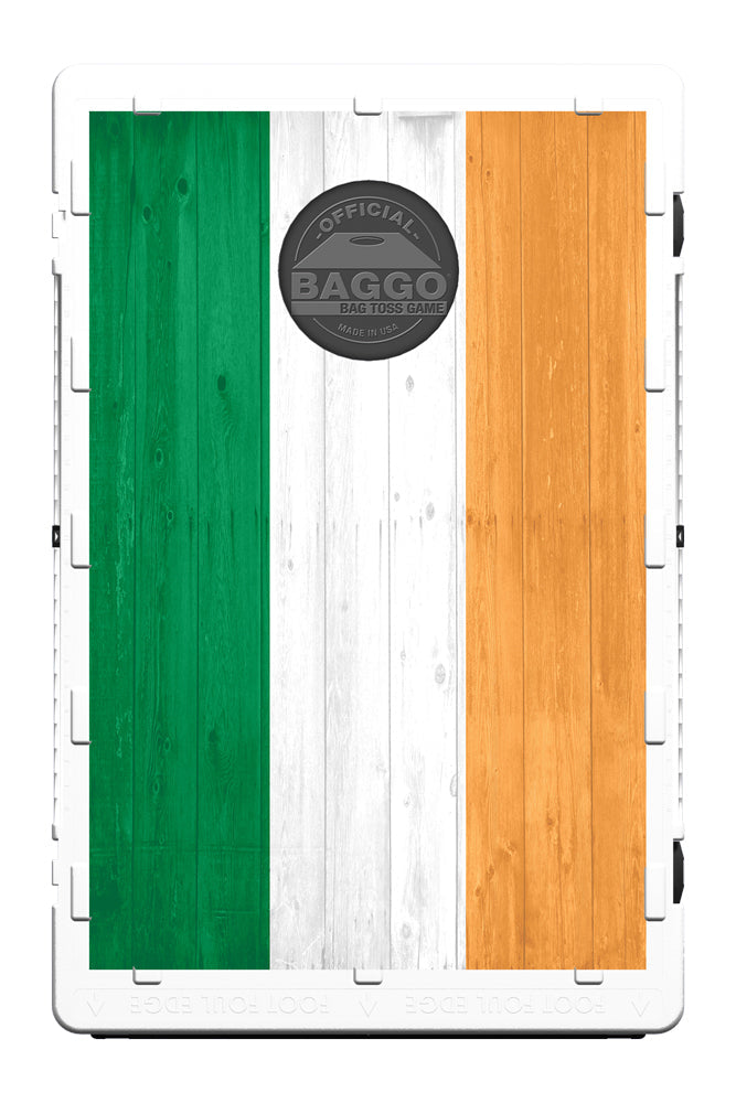 Irish Flag Wood Baggo Bean Bag Toss Game by BAGGO