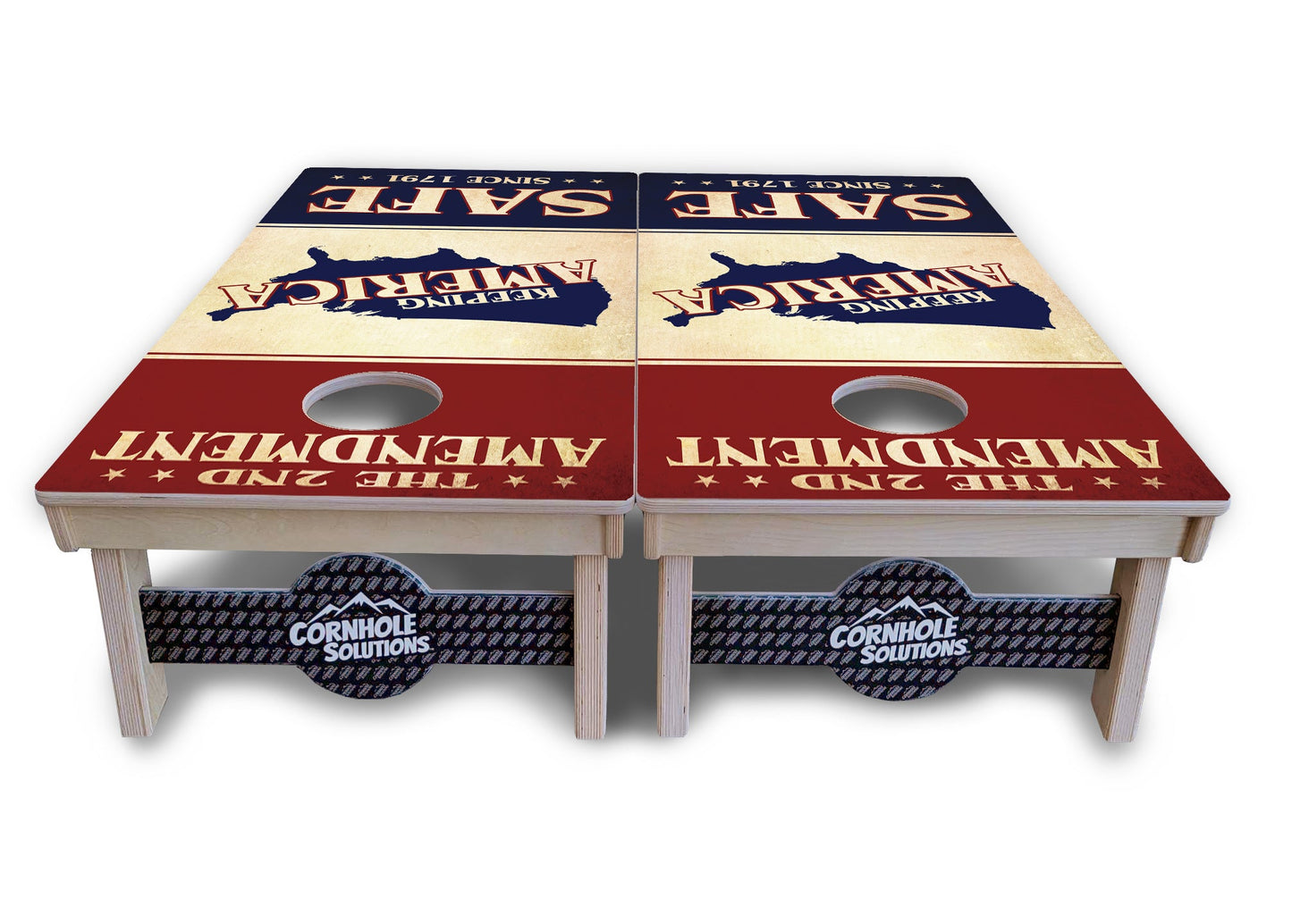 2nd Amendment Flyer Cornhole Boards - Professional Tournament Series