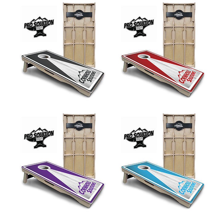 Keyhole Design Options CS Logo Cornhole Boards - Pro Solution Elite Series