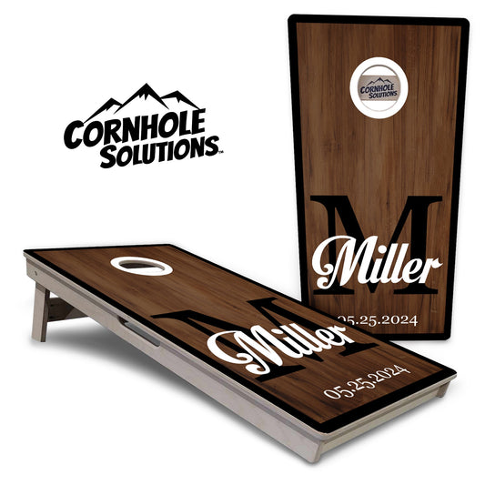 Wedding Name Letter Cornhole Boards - Professional Tournament Series