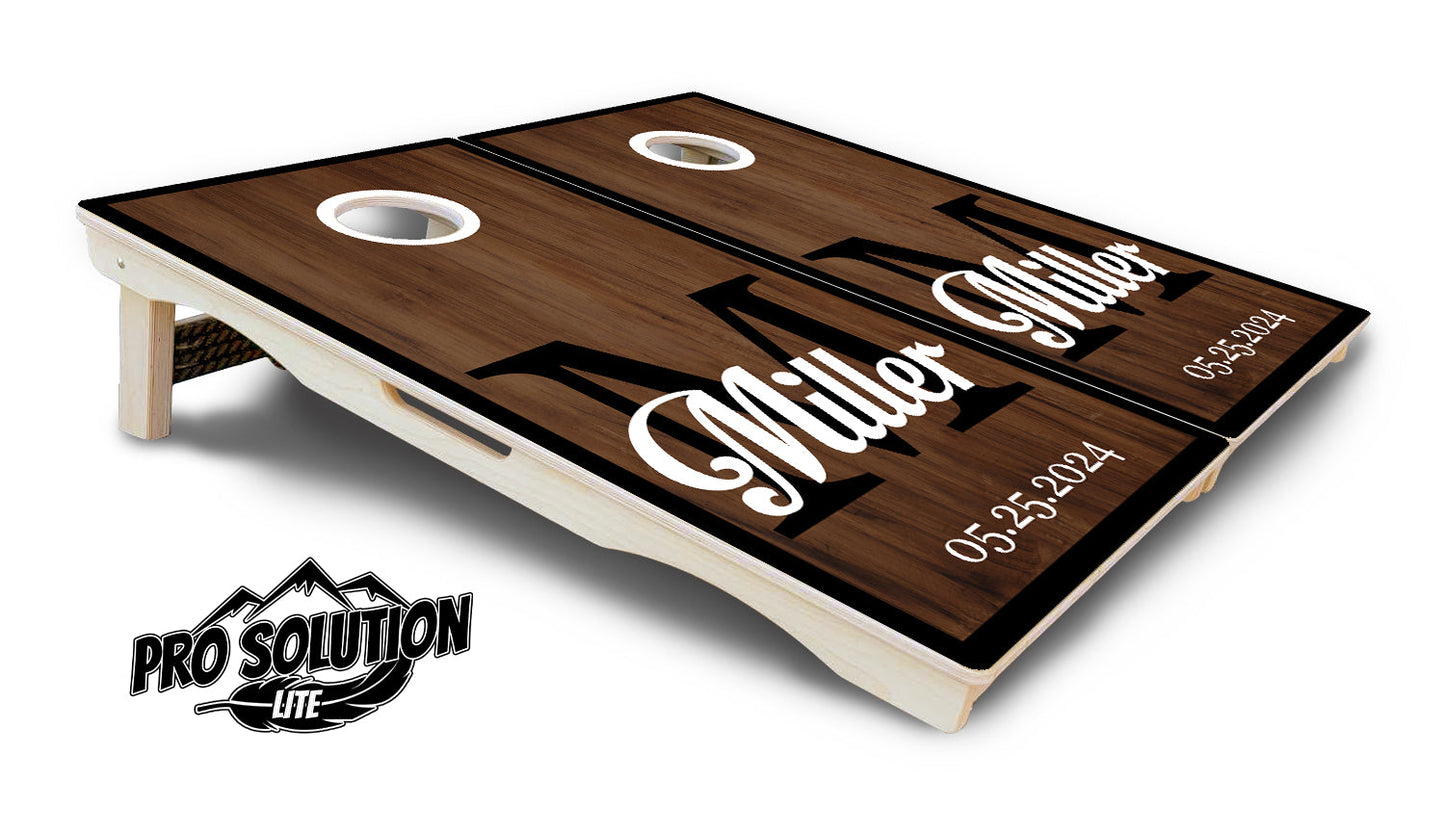 Wedding Name Letter Cornhole Boards - Pro Solution Lite Series