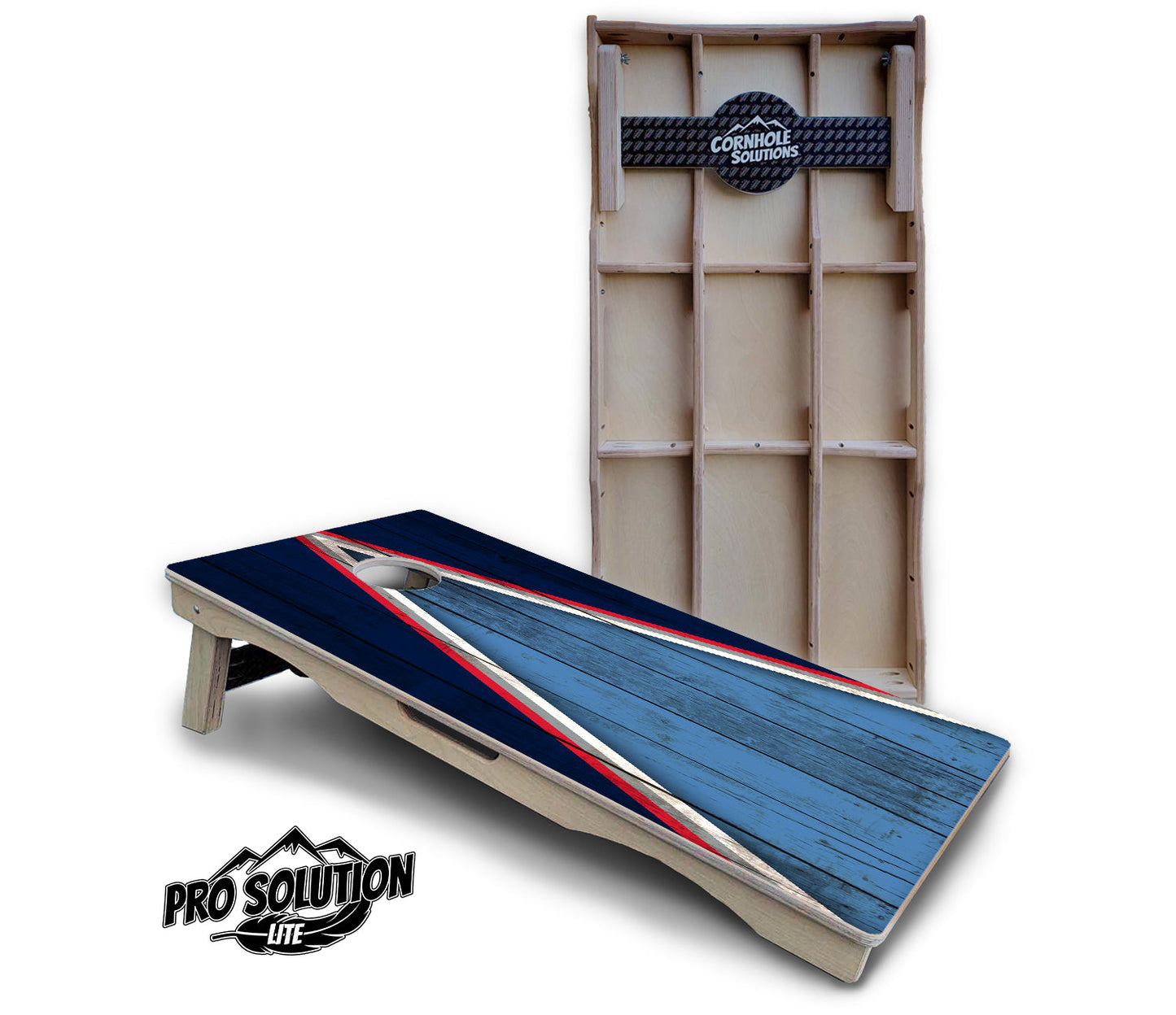 Team Color Triangle Cornhole Boards - Pro Solution Lite Series
