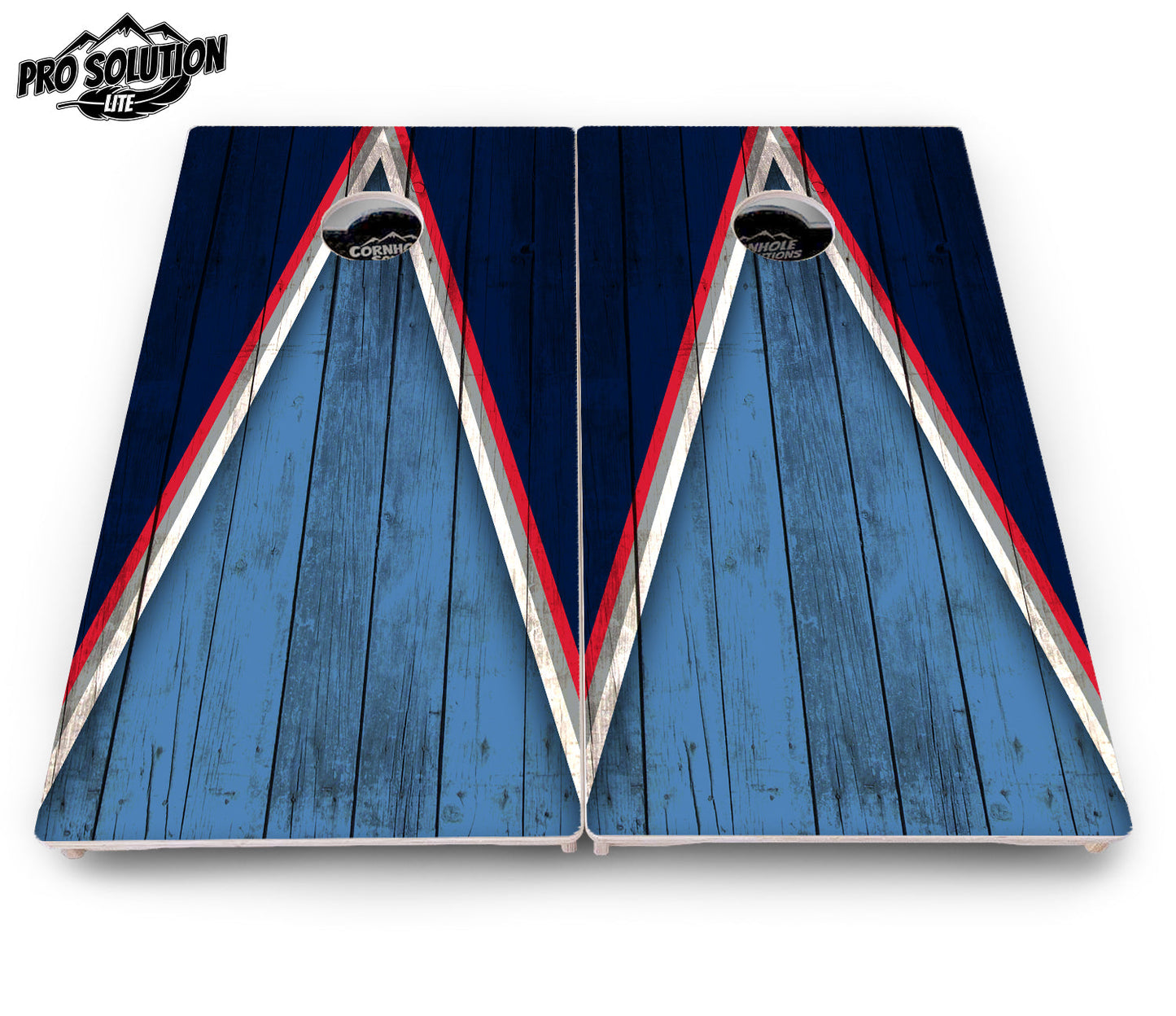 Team Color Triangle Cornhole Boards - Pro Solution Lite Series