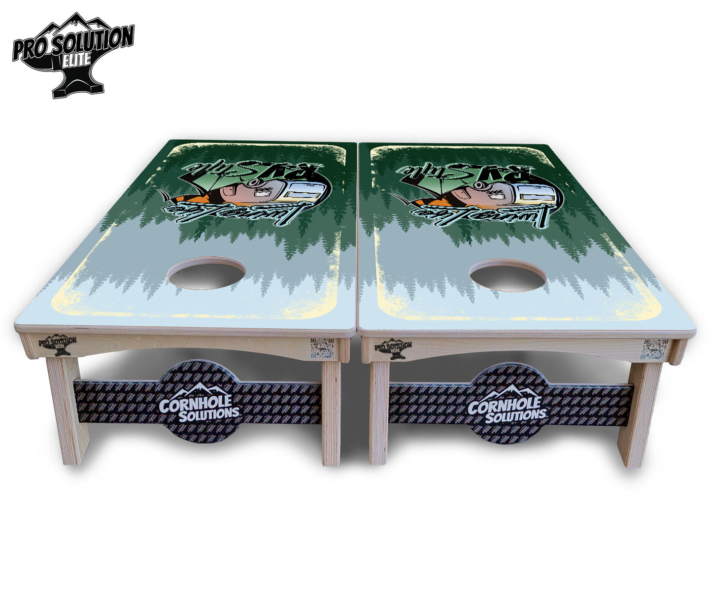 Living Life RV Style Cornhole Boards - Pro Solution Elite Series