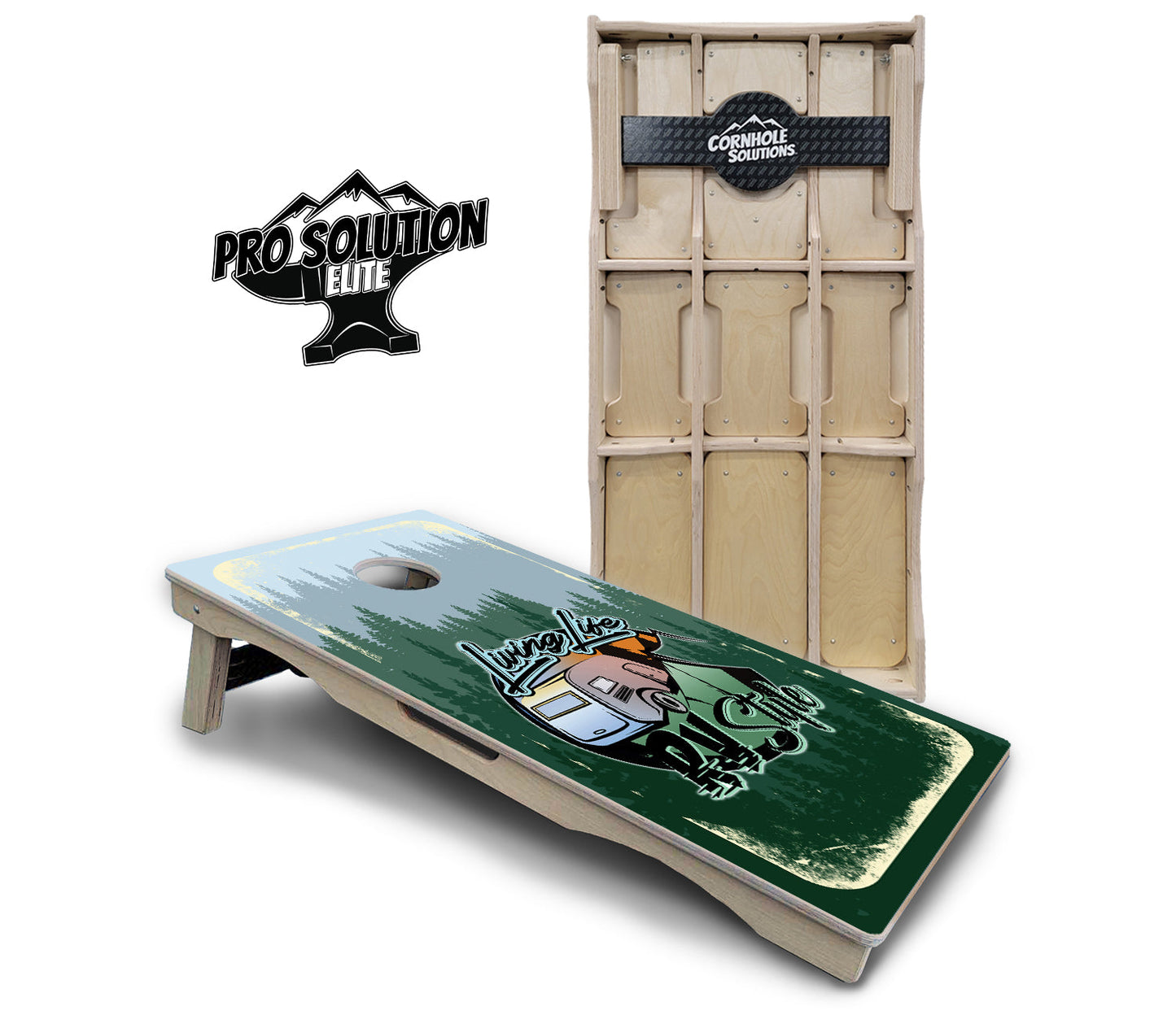Living Life RV Style Cornhole Boards - Pro Solution Elite Series