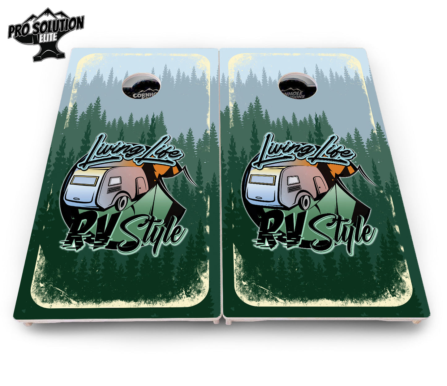 Living Life RV Style Cornhole Boards - Pro Solution Elite Series