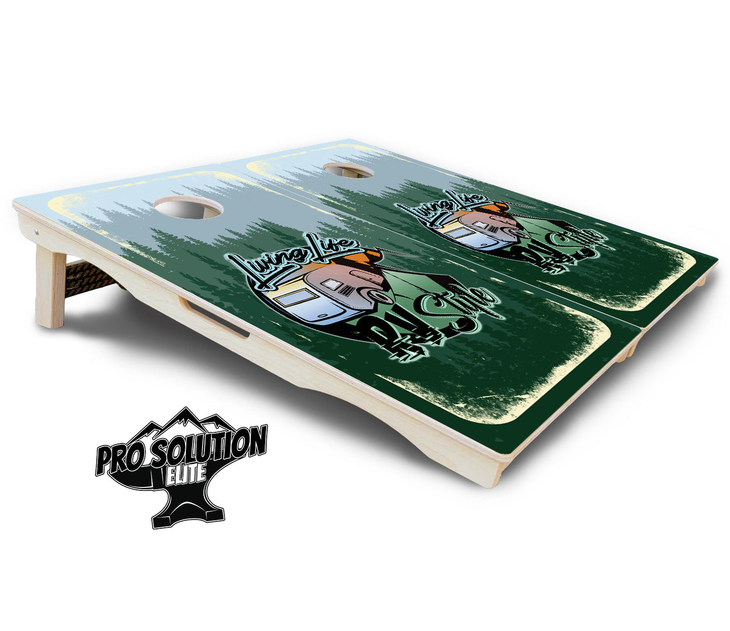 Living Life RV Style Cornhole Boards - Pro Solution Elite Series