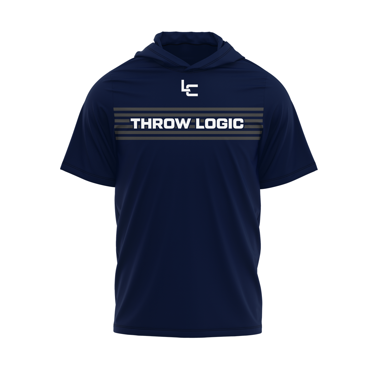 Throw Logic Stripped Short Sleeve Hoodie - Full Sublimation