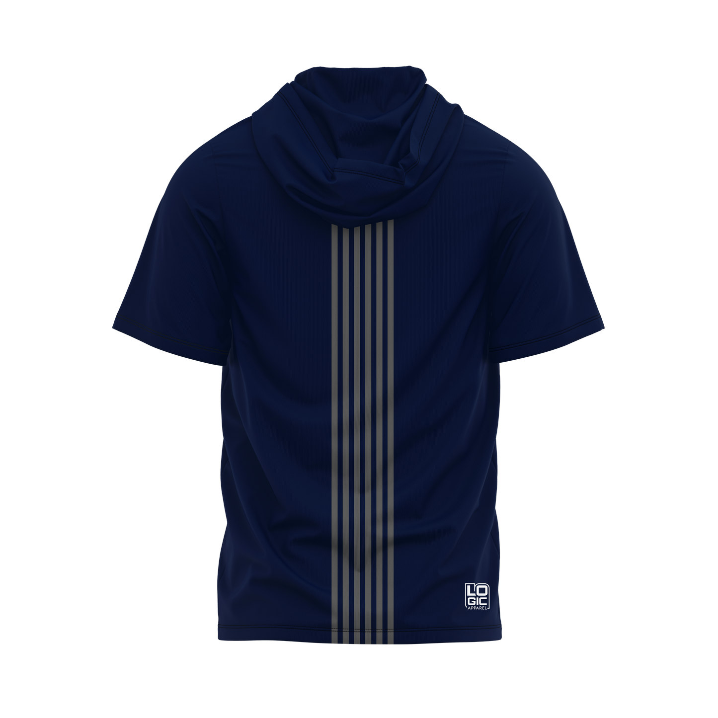 Throw Logic Stripped Short Sleeve Hoodie - Full Sublimation