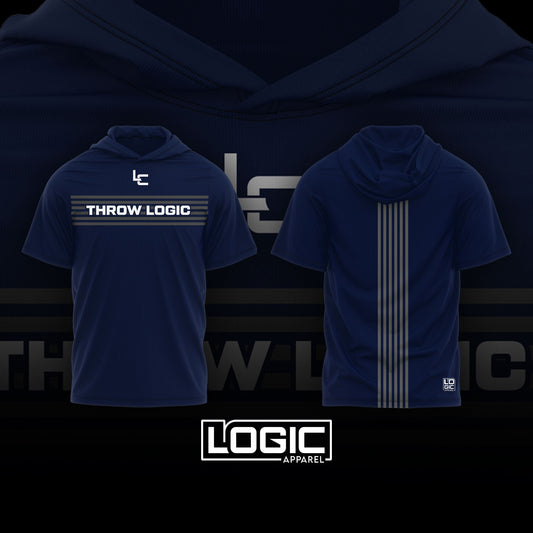 Throw Logic Stripped Short Sleeve Hoodie - Full Sublimation