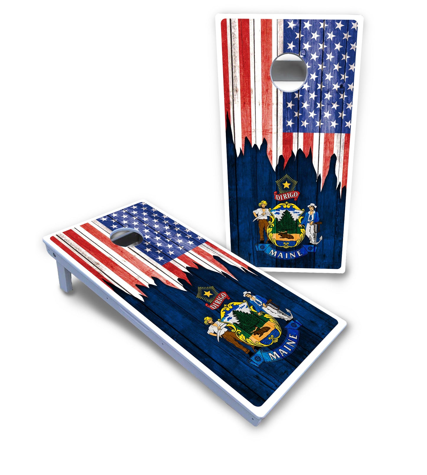 State Flag Designs Hawaii to Maryland Cornhole Boards - All Weather Series
