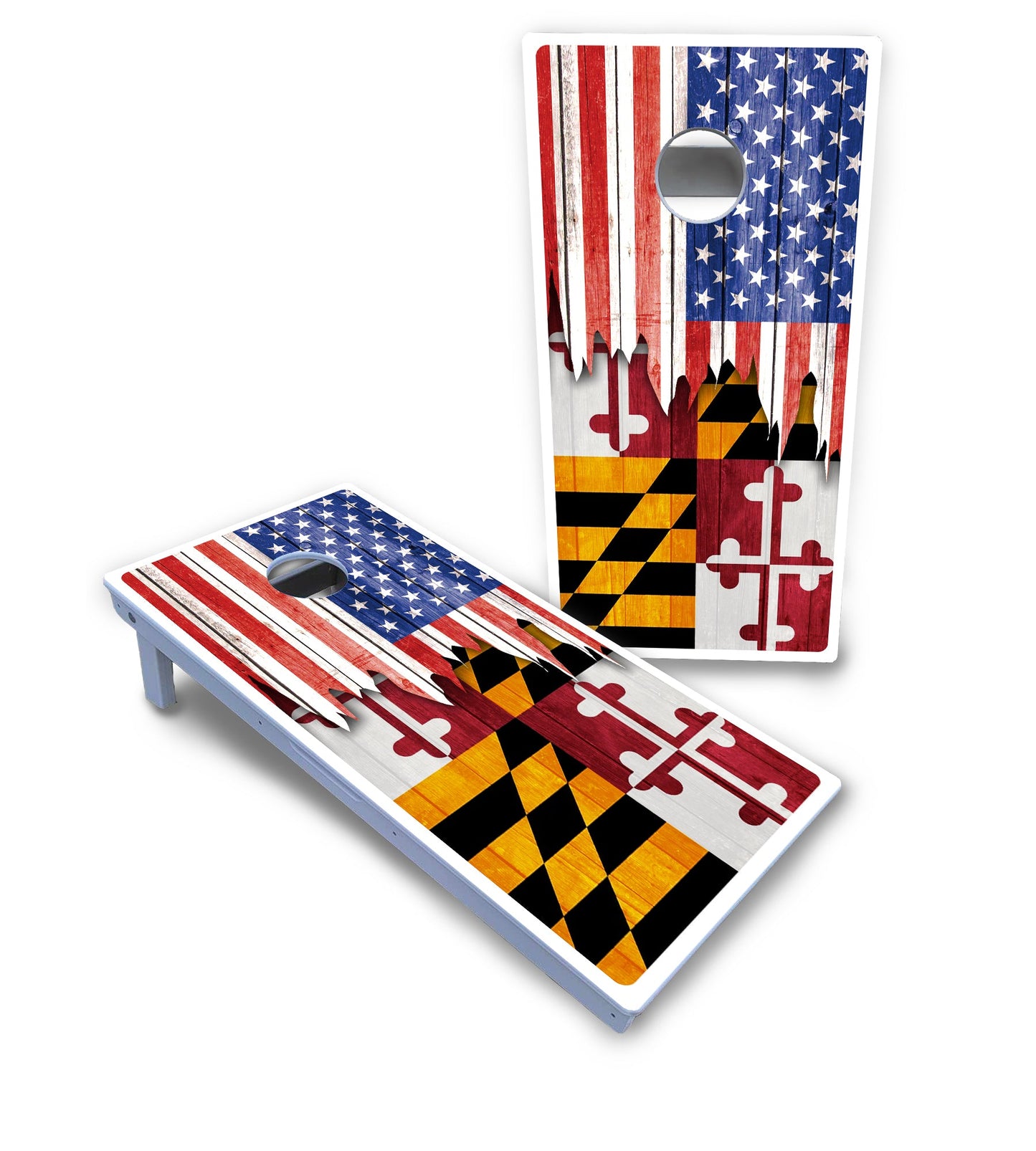 State Flag Designs Hawaii to Maryland Cornhole Boards - All Weather Series