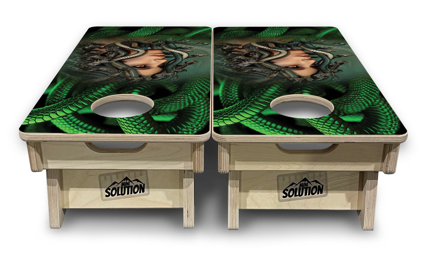 Mini Cornhole Boards - Medusa