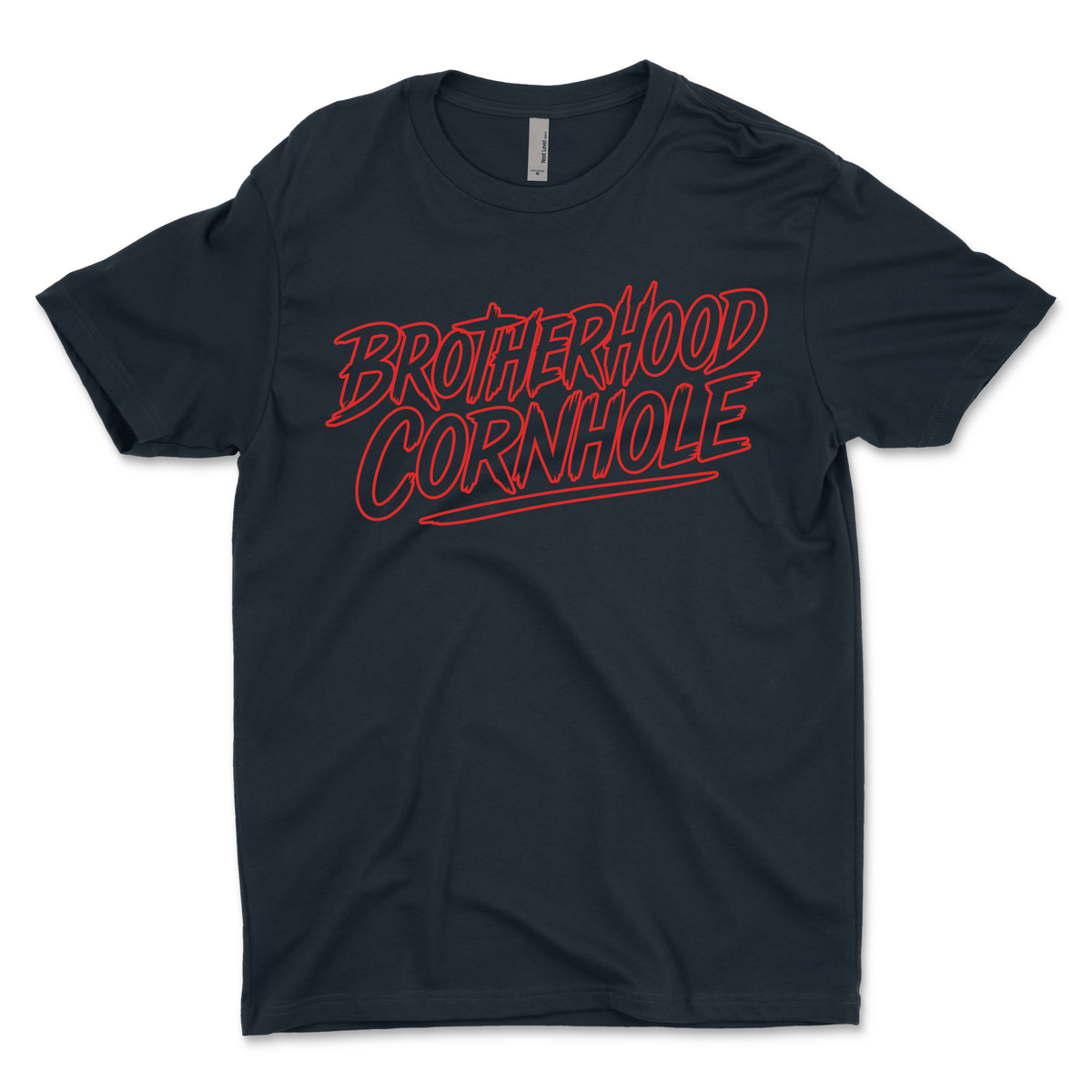 Men's Brotherhood Cornhole Ink Red T-Shirt