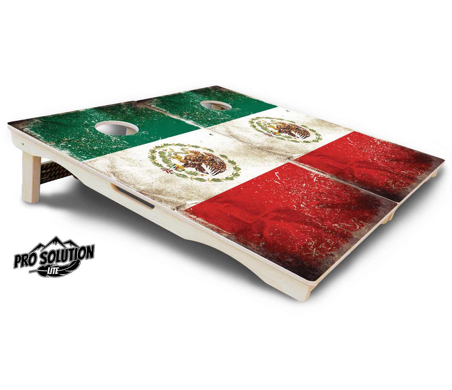 Mexico Flag Cornhole Boards - Pro Solution Lite Series