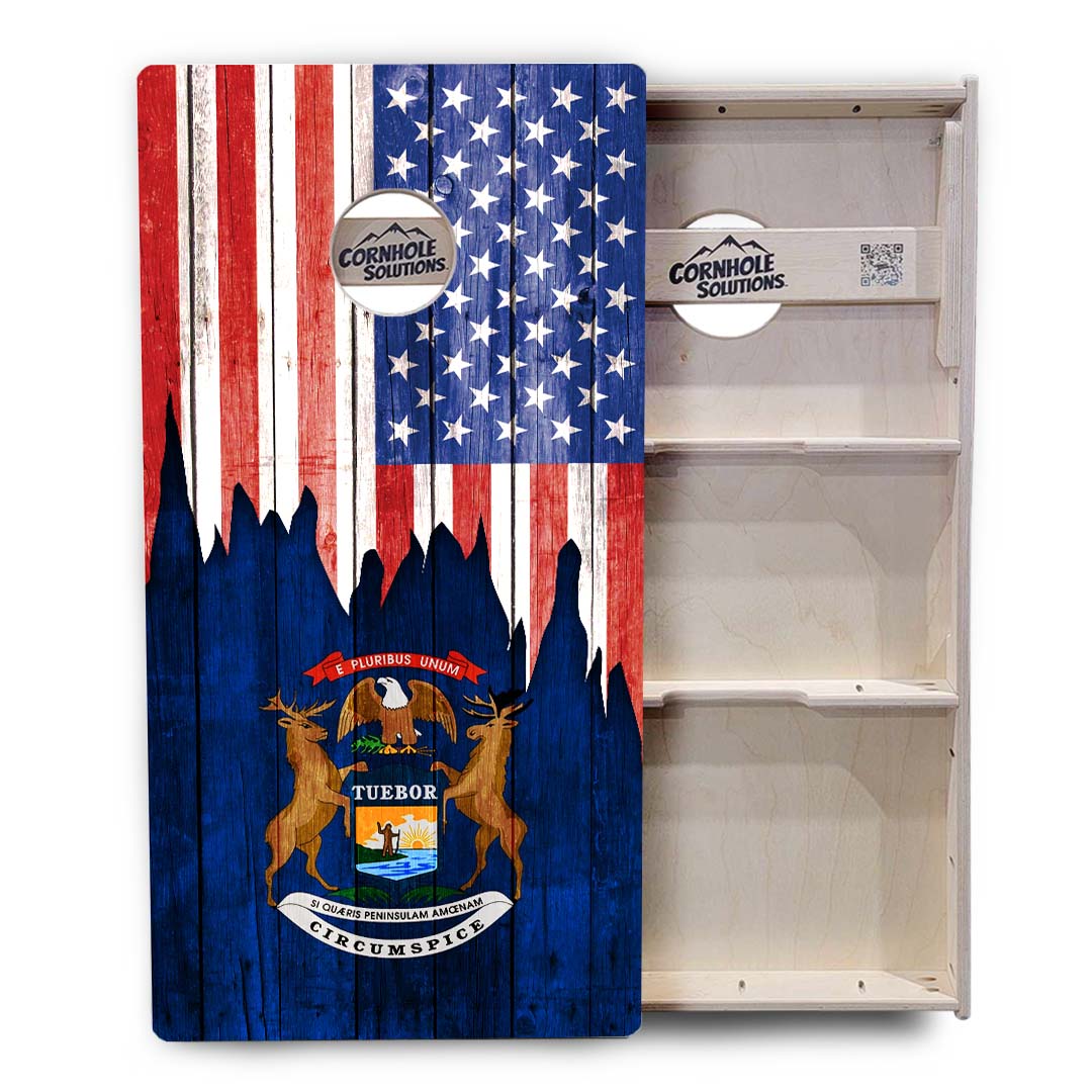 State Flags Massachusetts to New Jersey Cornhole Boards - Professional Tournament Series