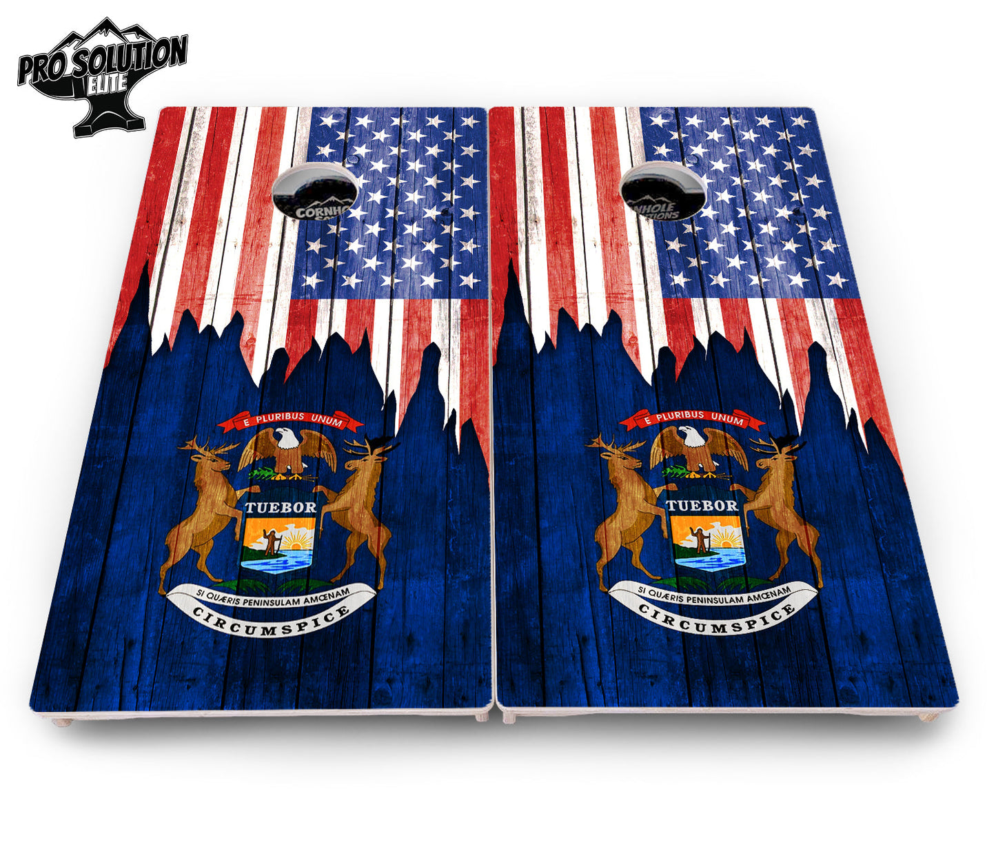 State Flag Designs Massachusetts to New Jersey Cornhole Boards - Pro Solution Elite Series