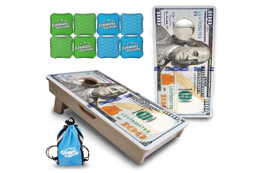 $100 Bill - Mini or Vacation Size Cornhole Boards