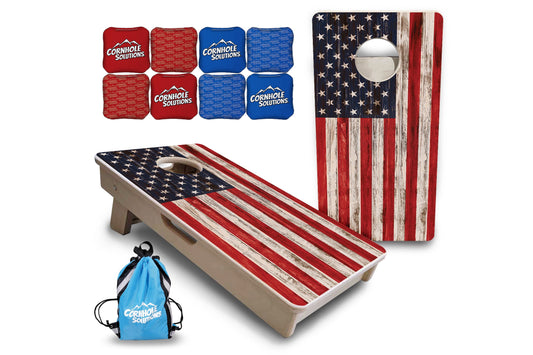 Antique Flag - Mini or Vacation Size Cornhole Boards