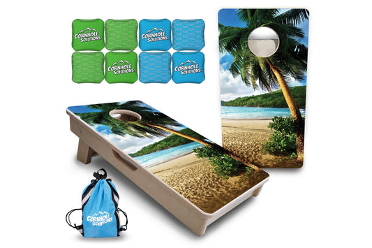 Beach Scene - Mini or Vacation Sized Cornhole Boards