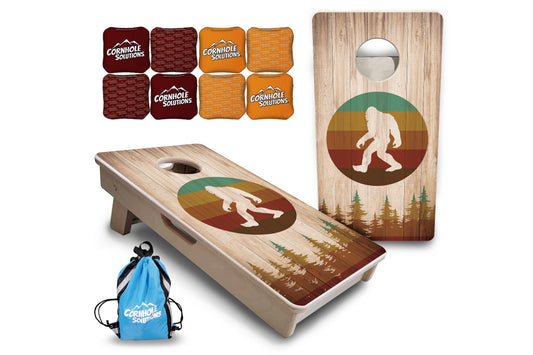 Bigfoot Circle - Mini or Vacation Size Cornhole Boards