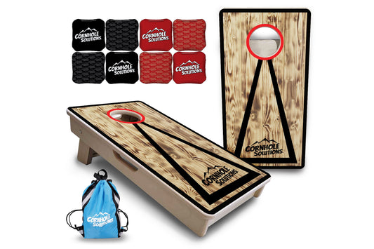 Burnt Triangle - Mini or Vacation Size Cornhole Boards