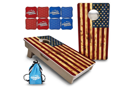 Burnt Color Flag - Mini or Vacation Cornhole Boards