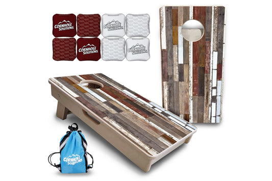 Colorful Planks - Mini or Vacation Size Cornhole Boards