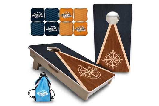 Compass Stain Triangle - Mini or Vacation Size Cornhole Boards