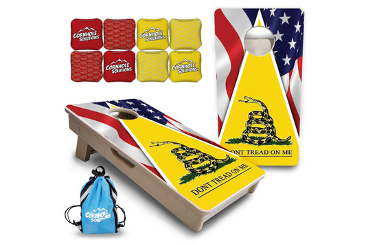 DTOM Yellow Triangle - Mini or Vacation Size Cornhole Boards