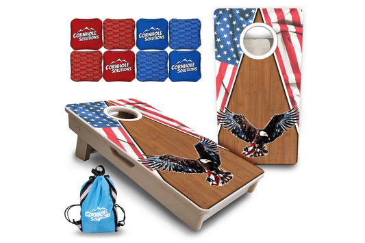 Eagle Triangle Wood - Mini or Vacation Size Cornhole Boards