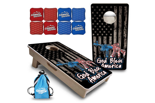 God Bless America - Mini or Vacation Size Cornhole Boards