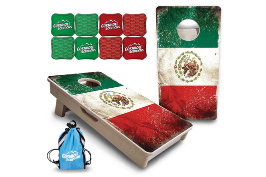 Mexico Flag - Mini or Vacation Size Cornhole Boards