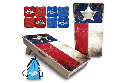 Texas Distressed Flag - Mini or Vacation Size Cornhole Boards