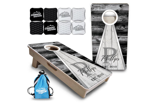 Wedding Triangle - Mini or Vacation Size Cornhole Boards