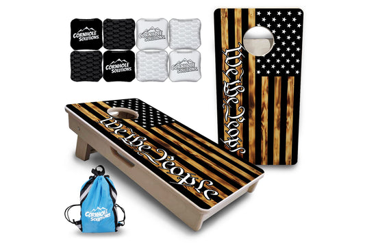 We The People USA Flag - Mini or Vacation Size Cornhole Boards