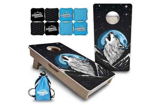 Wolf Howling - Mini or Vacation Size Cornhole Boards