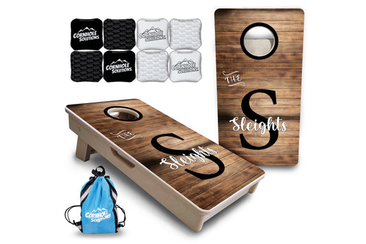 Wood Slat Name - Mini or Vacation Size Cornhole Boards
