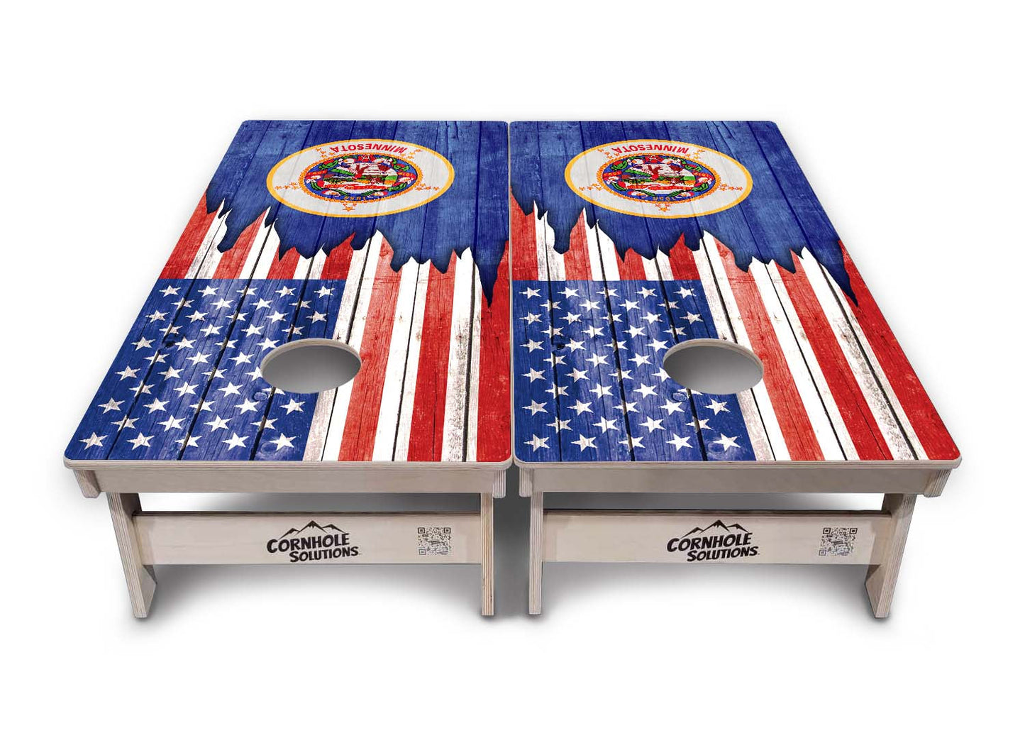 State Flags Massachusetts to New Jersey Cornhole Boards - Professional Tournament Series