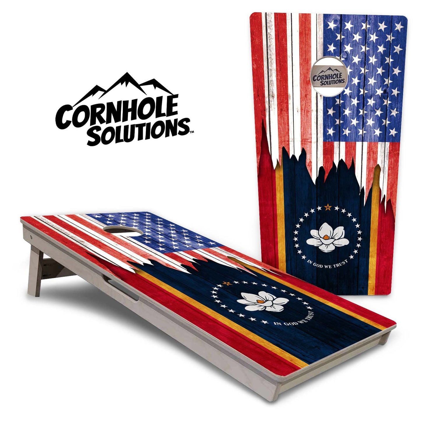 State Flags Massachusetts to New Jersey Cornhole Boards - Professional Tournament Series