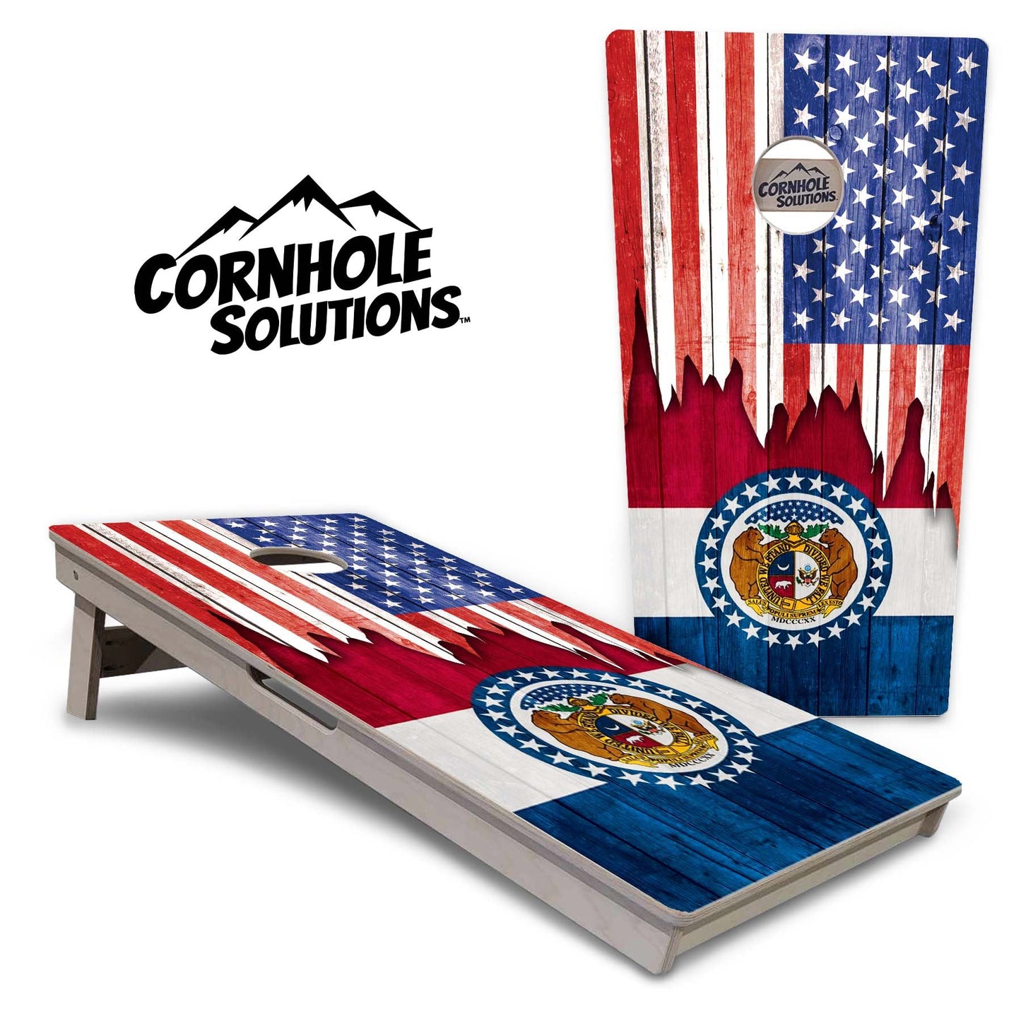State Flags Massachusetts to New Jersey Cornhole Boards - Professional Tournament Series