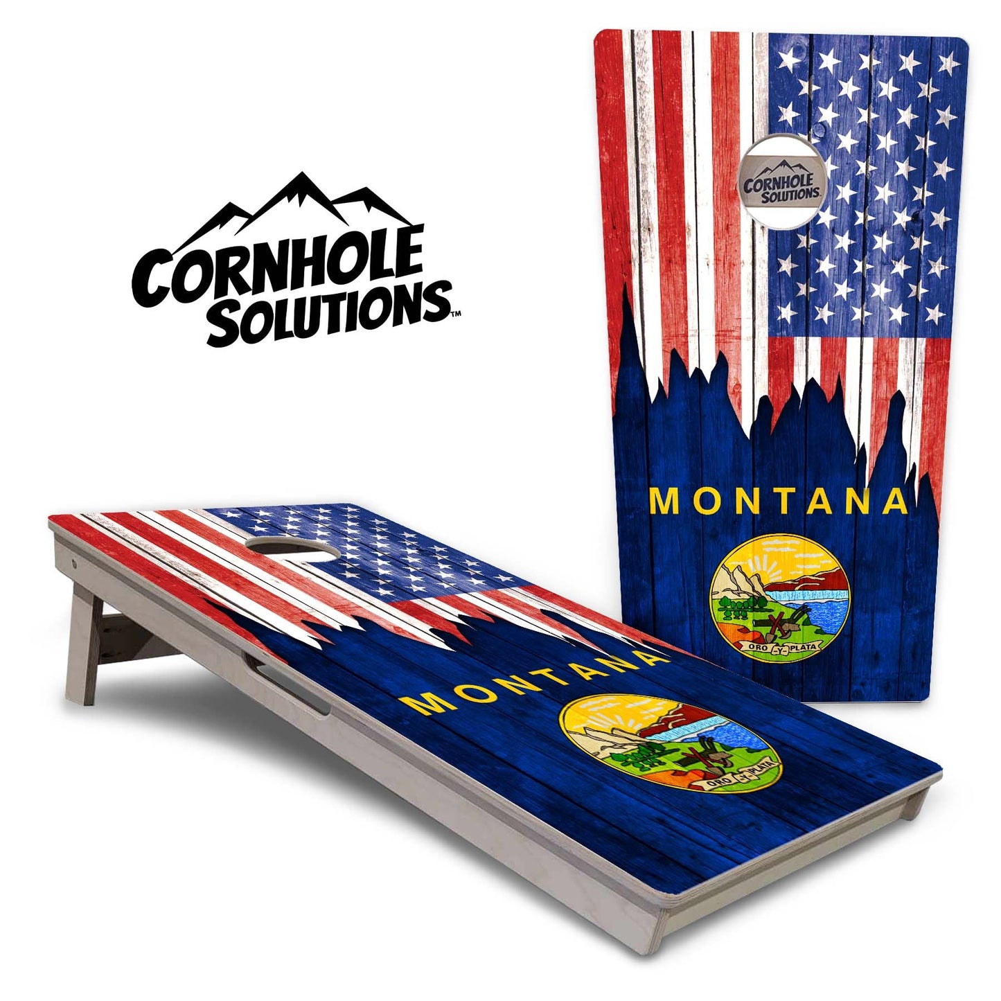 State Flags Massachusetts to New Jersey Cornhole Boards - Professional Tournament Series