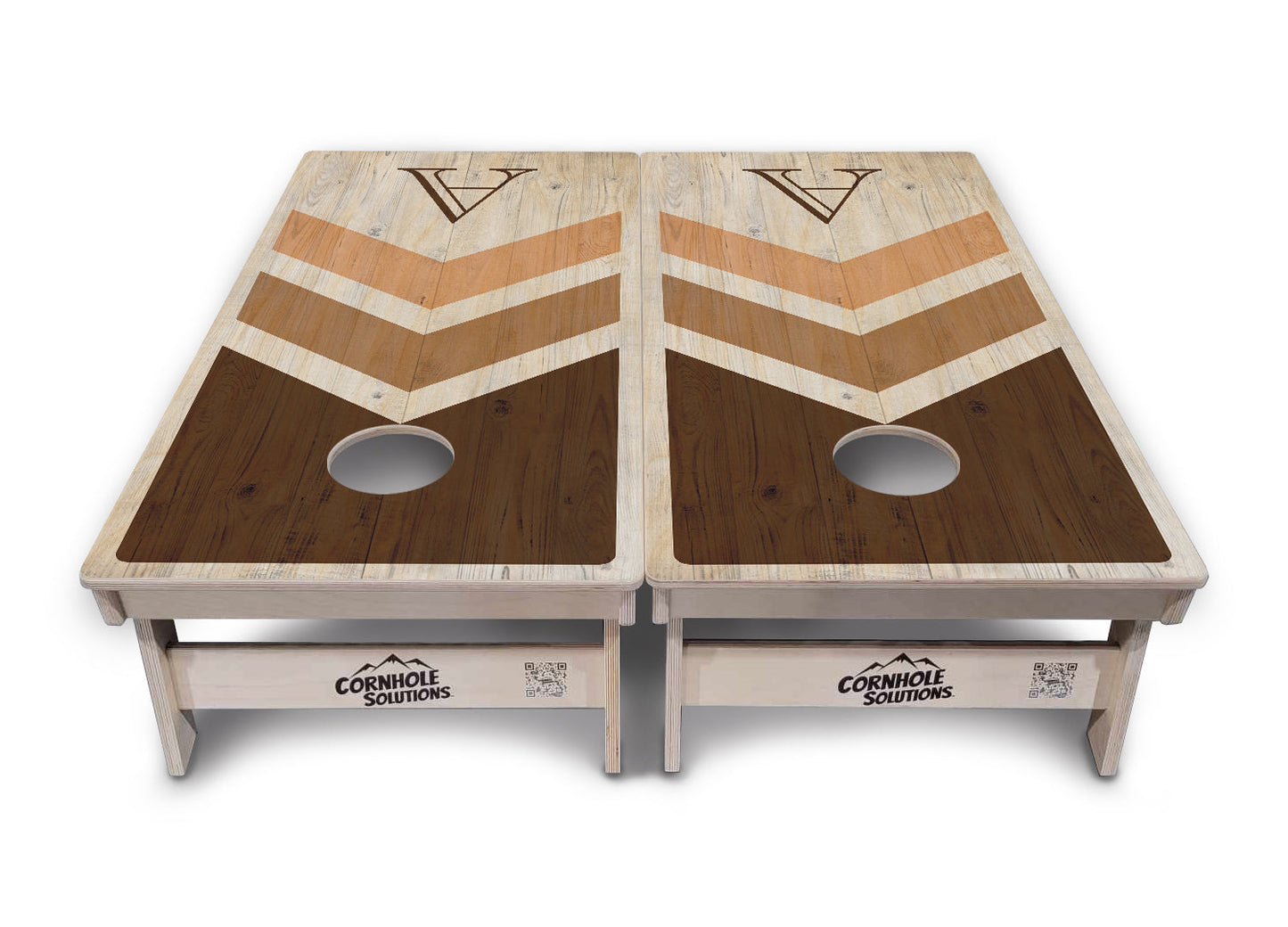 Wedding Arrows Cornhole Boards - Professional Tournament Series - Natural