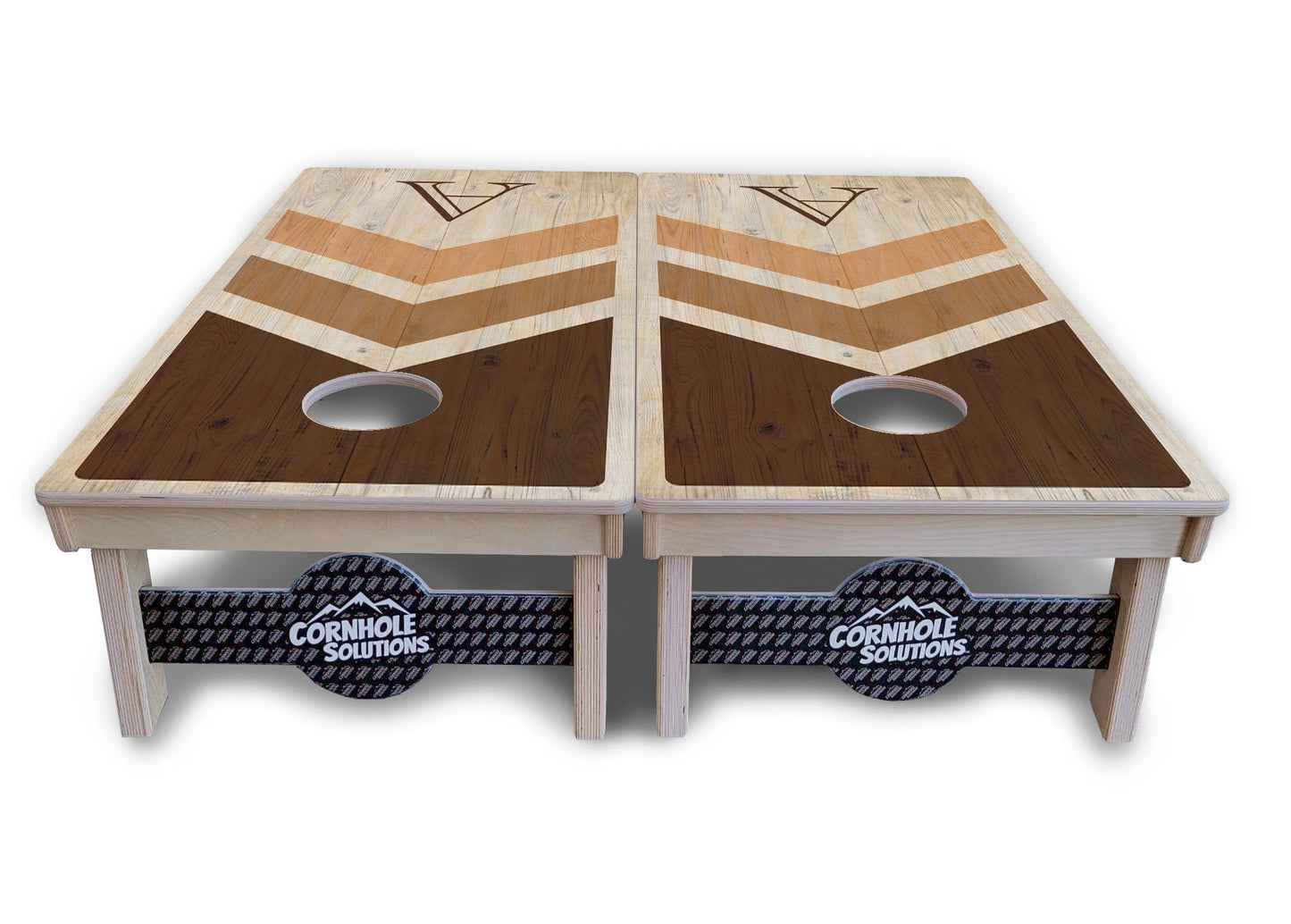 Wedding Arrows Cornhole Boards - Professional Tournament Series - Natural