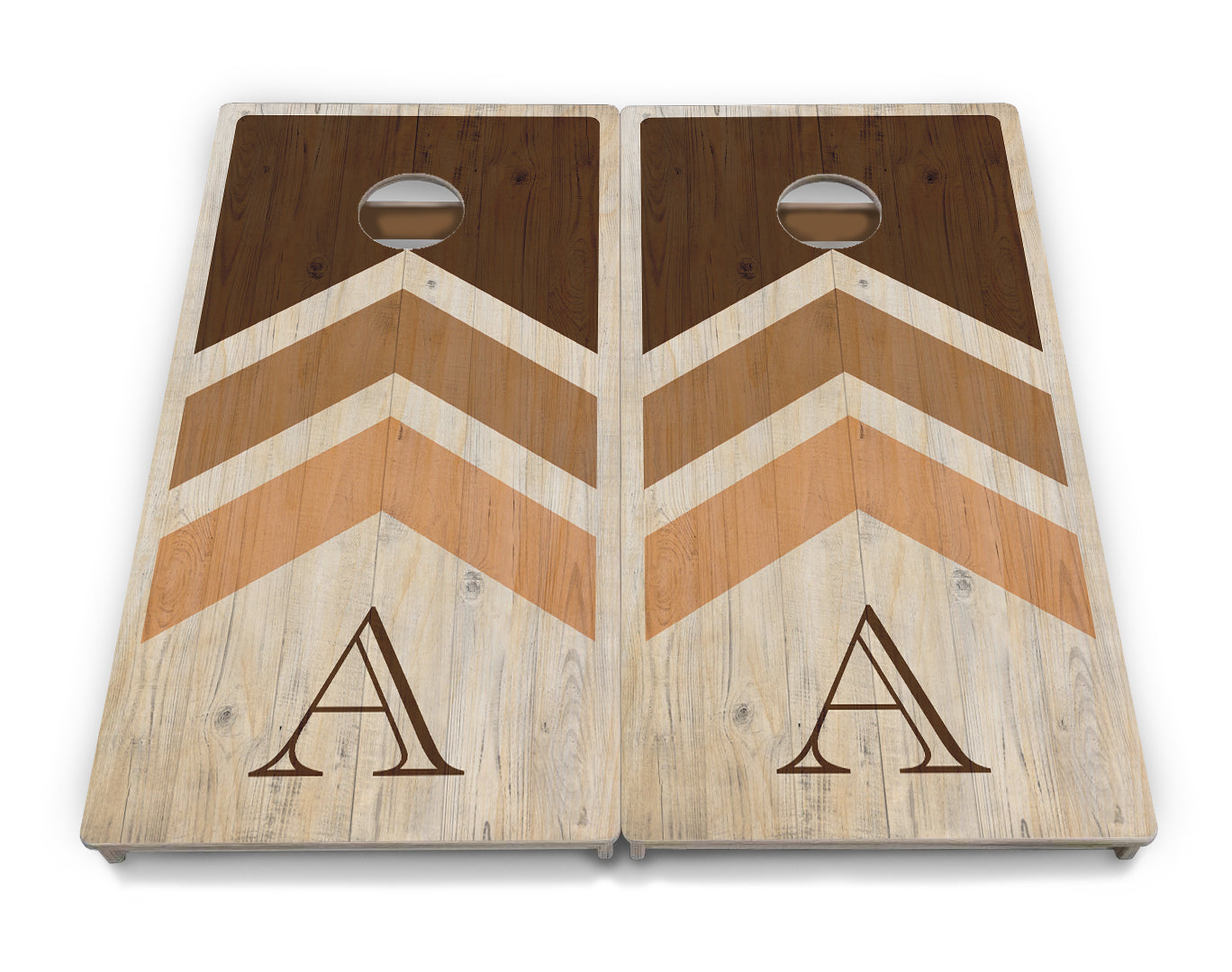 Wedding Arrows Cornhole Boards - Professional Tournament Series - Natural